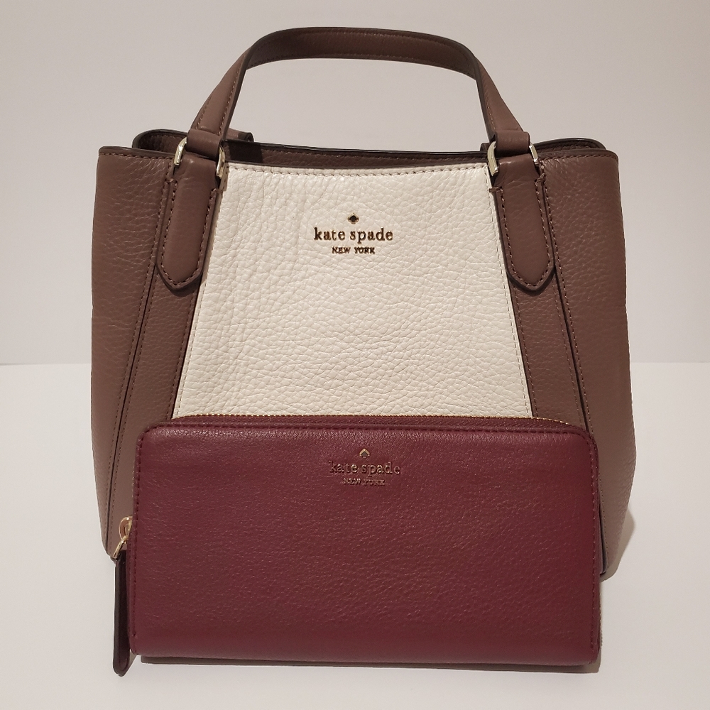 Kade Spade Two-Piece Set Satchel Plus Wallet